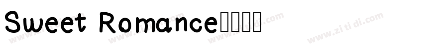 Sweet Romance字体转换
